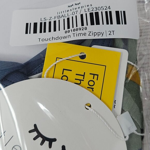 NIB Little Sleepies Touchdown Time  Zippy Size 2T - Picture 2 of 3